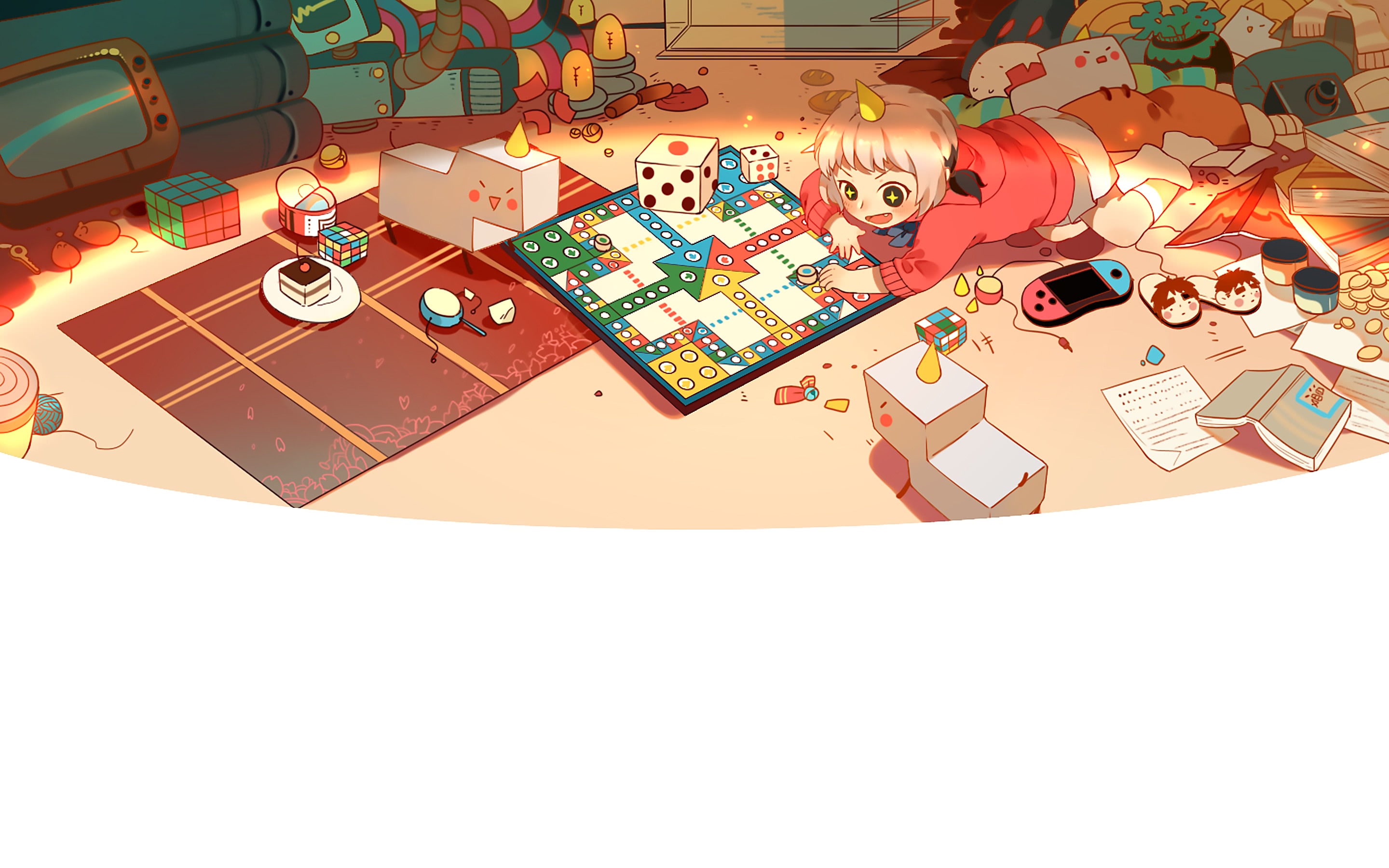 土豪漫画背景装饰